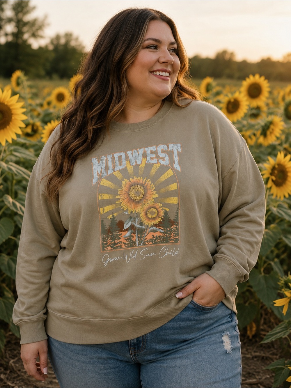 Maurices Sunflower Graphic Sweatshirt